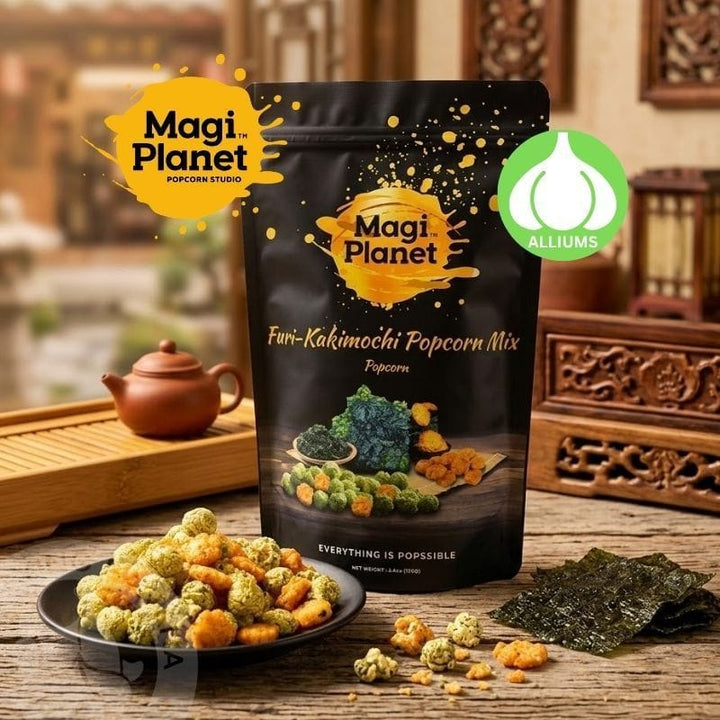 Magi Planet Popcorn MagiPlanet Grilled Seaweed Rice Cracker Popcorn Mix Snack (Alliums)(160g) MagiPlanet Grilled Seaweed Rice Cracker Popcorn Mix Snack (Alliums)(16