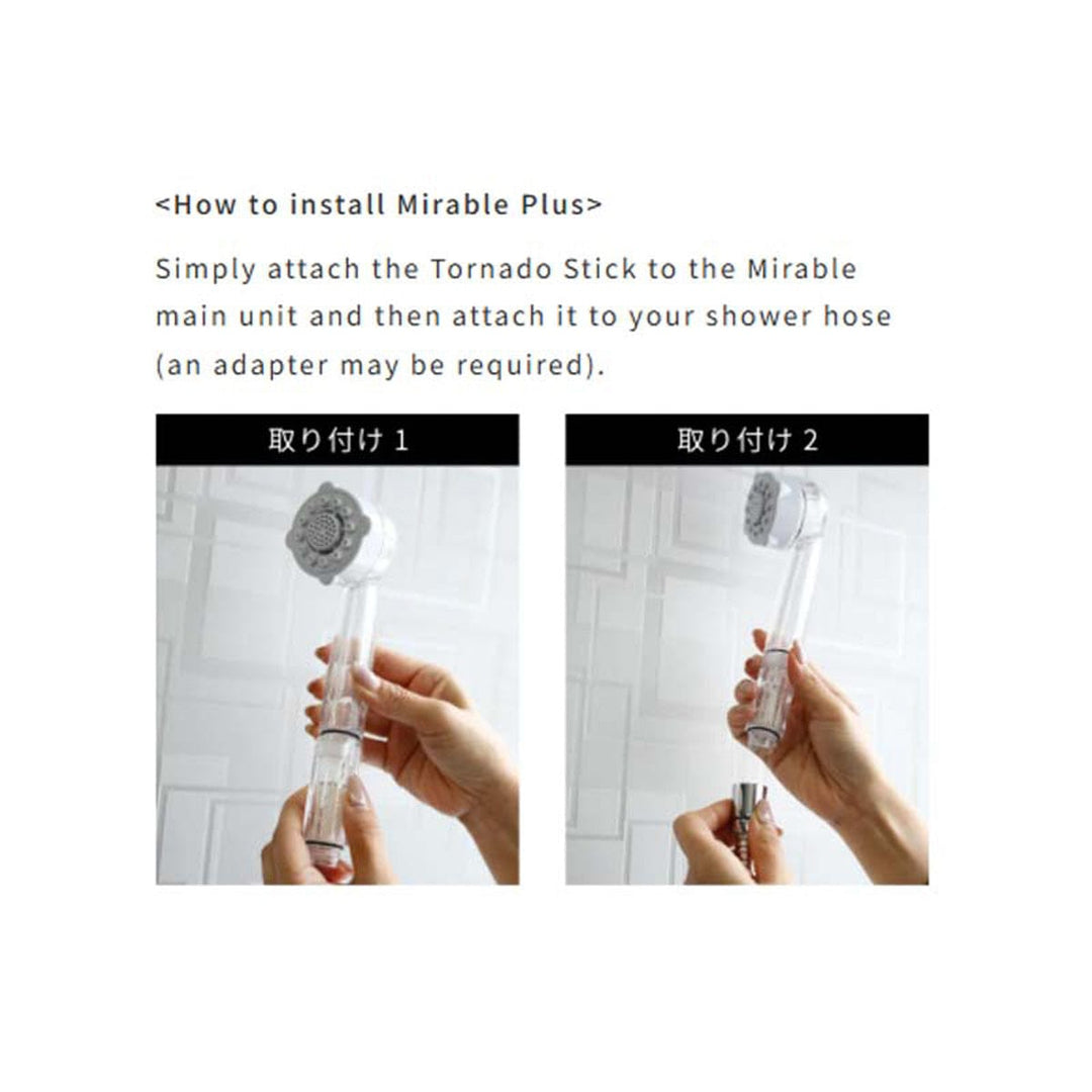 Mirable Shower Head Mirable Tornado Stick | Precision Water Filter for Deep Cleansing Mirable Tornado Stick | Precision Water Filter for Deep Cleansing