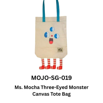 Mojo Tote Bags Ms. Mocha Three-Eyed Mojo Canvas Tote Bag Mojo Canvas Tote Bag