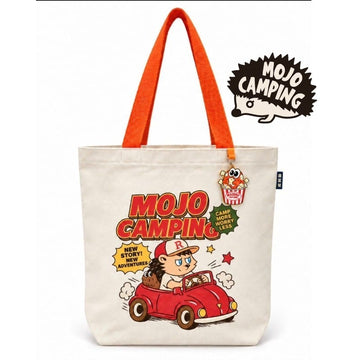 Mojo Tote Bags MOJO - Retro Road Trip Canvas Tote Bag MOJO - Retro Road Trip Canvas Tote