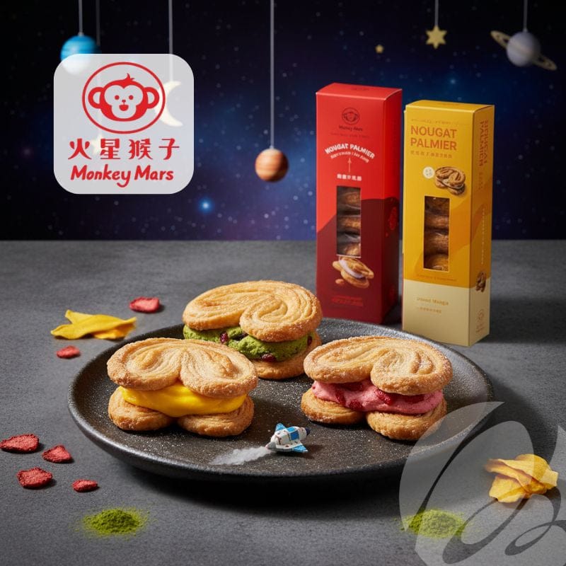 Monkey Mars Cookies Snack Cakes & Pastries Monkey Mars Cookies - Wings of Delight –  Butterfly Nougat Crisp Gift Box Monkey Mars - Wings of Delight –  Butterfly Nougat Crisp Gift Box