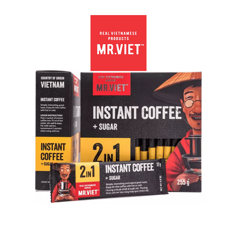 Mr Viet Instant Coffee MR VIET Coffee Instant Coffee,  2in1 Rich Flavor MR VIET Coffee Instant Coffee,  2in1 Rich Flavor
