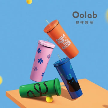 Oolab Cups, Mugs & Glasses Oolab Color Palette Ceramic-Coating Straw Cup (with Straw) 850ml Oolab Color Palette Ceramic-Coating Straw Cup (with Straw) 850ml