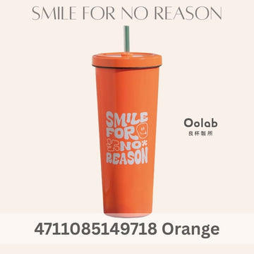 Oolab Cups, Mugs & Glasses Orange Oolab Color Palette Ceramic-Coating Straw Cup (with Straw) 850ml Oolab Color Palette Ceramic-Coating Straw Cup (with Straw) 850ml