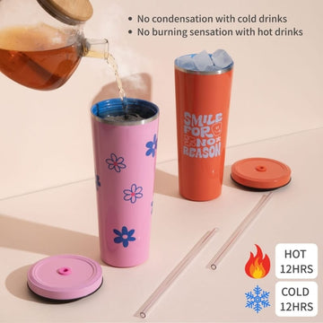 Oolab Cups, Mugs & Glasses Oolab Color Palette Ceramic-Coating Straw Cup (with Straw) 850ml Oolab Color Palette Ceramic-Coating Straw Cup (with Straw) 850ml