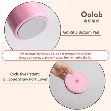 Oolab Cups, Mugs & Glasses Oolab Color Palette Ceramic-Coating Straw Cup (with Straw) 850ml Oolab Color Palette Ceramic-Coating Straw Cup (with Straw) 850ml