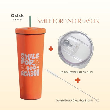 Oolab Cups, Mugs & Glasses Orange Bundle A Oolab Color Palette Ceramic-Coating Straw Cup (with Straw) 850ml Oolab Color Palette Ceramic-Coating Straw Cup (with Straw) 850ml