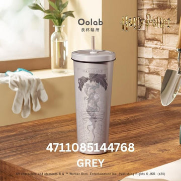 Oolab Vacuum Flasks Grey Oolab Harry Potter Collection Stainless Steel Straw Cup 850ml Oolab Harry Potter Collection Stainless Steel Straw Cup 850ml