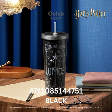 Oolab Vacuum Flasks Black Oolab Harry Potter Collection Stainless Steel Straw Cup 850ml Oolab Harry Potter Collection Stainless Steel Straw Cup 850ml