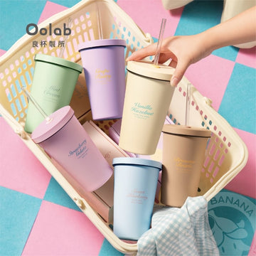 Oolab Coffee Oolab Ice Cream Series Ceramic-Coating Straw Cup 550ML Oolab Ice Cream Series Ceramic-Coating Straw Cup 550ML