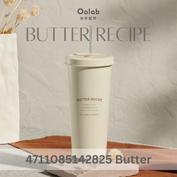 Oolab Water Bottles & Accessories Butter Oolab My Little Moments Ceramic Coating Straw Tumbler (with Straw) 710ml Oolab My Little Moments Ceramic Coating Straw Tumbler (with Straw) 710