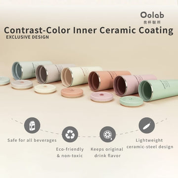 Oolab Water Bottles & Accessories Oolab My Little Moments Ceramic Coating Straw Tumbler (with Straw) 710ml Oolab My Little Moments Ceramic Coating Straw Tumbler (with Straw) 710