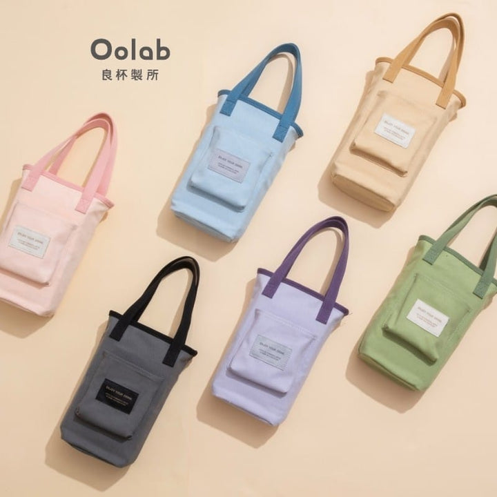 Oolab Water Bottles & Accessories Oolab Recycled Cotton Beverage Bag Oolab Recycled Cotton Beverage Bag