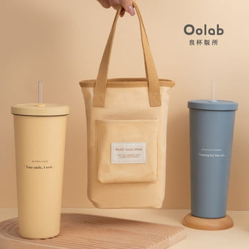 Oolab Water Bottles & Accessories Oolab Recycled Cotton Beverage Bag Oolab Recycled Cotton Beverage Bag