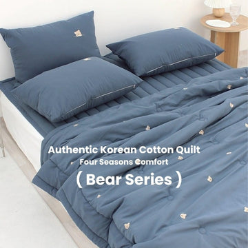 Pika Pika Blankets, Comforters & Quilts PikaPika Authentic Made-in-Korea Quilt (2m x 1m) – Lightweight Spring/Summer All-Season Comforter - Bear Series PikaPika Authentic Made-in-Korea Quilt (2m x 1m) – Lightweight Spring/