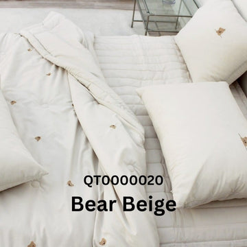Pika Pika Blankets, Comforters & Quilts Bear Beige PikaPika Authentic Made-in-Korea Quilt (2m x 1m) – Lightweight Spring/Summer All-Season Comforter - Bear Series PikaPika Authentic Made-in-Korea Quilt (2m x 1m) – Lightweight Spring/