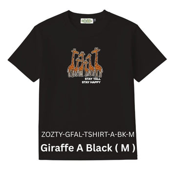 Zooztory T-shirts Giraffe A Black M Zooztory Giraffa Family Animal Lovers Cute Animal Printed Tee Shirt Zooztory Giraffa Family Animal Lovers Cute Animal Printed Tee Shirt