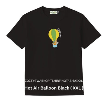 Zooztory T-Shirts Balloon Black XXL Zooztory Taiwan All Black Cute Simple Printed Tee Shirt Zooztory Taiwan All Black Cute Simple Printed Tee Shirt