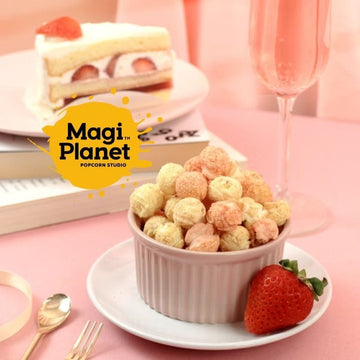 Magi Planet Popcorn MagiPlanet Strawberry Milk Popcorn Lacto-Vegetarian Snack (110g) MagiPlanet Strawberry Milk Popcorn Lacto-Vegetarian Snack (110g)