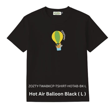 Zooztory T-Shirts Balloon Black L Zooztory Taiwan All Black Cute Simple Printed Tee Shirt Zooztory Taiwan All Black Cute Simple Printed Tee Shirt