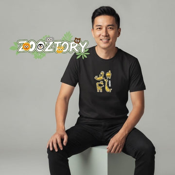 Zooztory T-shirts Zooztory Giraffa Family Animal Lovers Cute Animal Printed Tee Shirt Zooztory Giraffa Family Animal Lovers Cute Animal Printed Tee Shirt