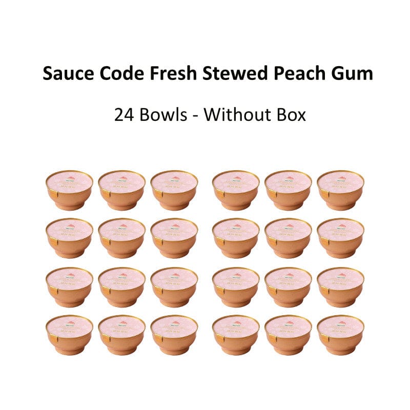 SGBest Vitamins, Minerals & Wellness Supplements 24 Bowls  - w/o Box SGBEST Fresh Stewed Peach Gum SGBEST Fresh Stewed Peach Gum