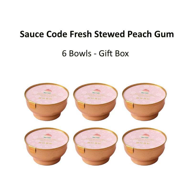 SGBest Vitamins, Minerals & Wellness Supplements 6 Bowls - Gift Box SGBEST Fresh Stewed Peach Gum SGBEST Fresh Stewed Peach Gum