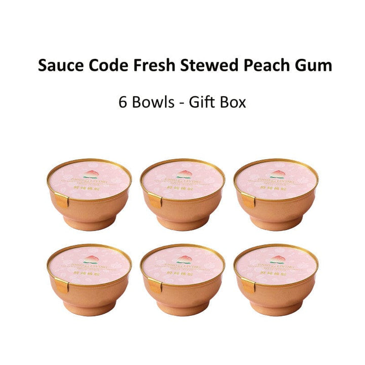 SGBest Vitamins, Minerals & Wellness Supplements 6 Bowls - Gift Box SGBEST Fresh Stewed Peach Gum SGBEST Fresh Stewed Peach Gum