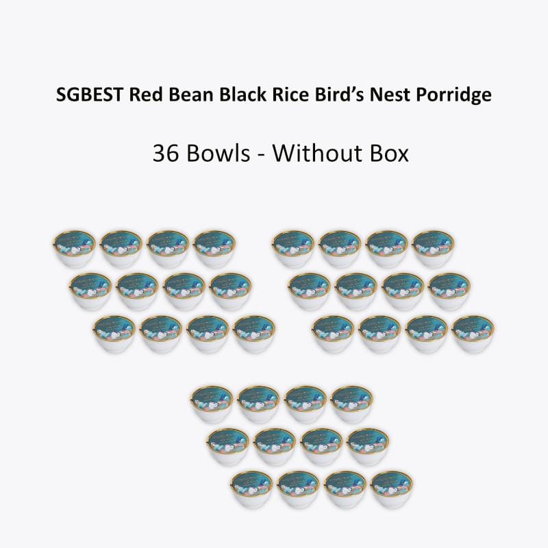 SGBest Vitamins, Minerals & Wellness Supplements 36 Bowls- w/o Box SGBEST Red Bean Black Rice Bird’s Nest Porridge SGBEST Red Bean Black Rice Bird’s Nest Porridge