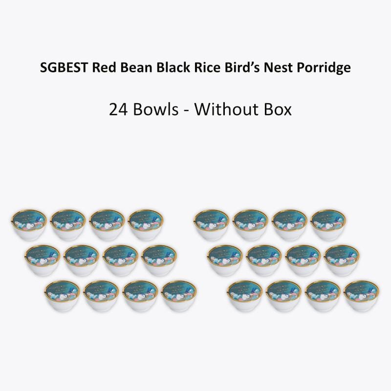 SGBest Vitamins, Minerals & Wellness Supplements 24 Bowls- w/o Box SGBEST Red Bean Black Rice Bird’s Nest Porridge SGBEST Red Bean Black Rice Bird’s Nest Porridge
