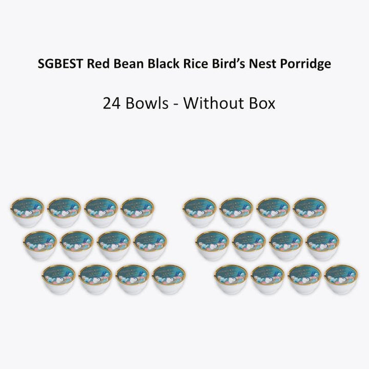 SGBest Vitamins, Minerals & Wellness Supplements 24 Bowls- w/o Box SGBEST Red Bean Black Rice Bird’s Nest Porridge SGBEST Red Bean Black Rice Bird’s Nest Porridge