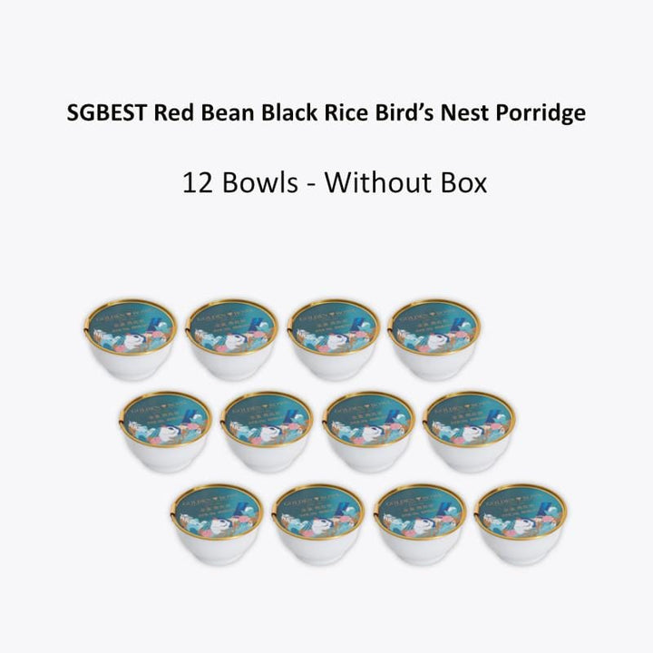 SGBest Vitamins, Minerals & Wellness Supplements 12 Bowls- w/o Box SGBEST Red Bean Black Rice Bird’s Nest Porridge SGBEST Red Bean Black Rice Bird’s Nest Porridge