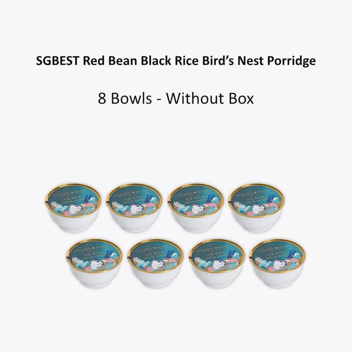 SGBest Vitamins, Minerals & Wellness Supplements 8 Bowls- w/o Box SGBEST Red Bean Black Rice Bird’s Nest Porridge SGBEST Red Bean Black Rice Bird’s Nest Porridge