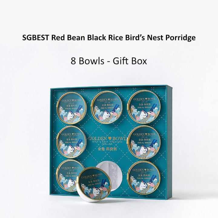 SGBest Vitamins, Minerals & Wellness Supplements 8 Bowls- Gift Box SGBEST Red Bean Black Rice Bird’s Nest Porridge SGBEST Red Bean Black Rice Bird’s Nest Porridge