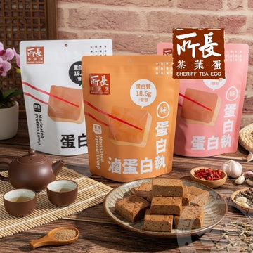 Sheriff Tea Leaf Eggs Canned, Jarred & Packaged Foods Sheriff Tea Egg Braised Egg White Protein Bites Soy Sauce/ Spicy/Pepper Salt (6 Packs) Sheriff Tea Egg Braised Egg White Protein Bites Savory Soy Sauce/ Spic