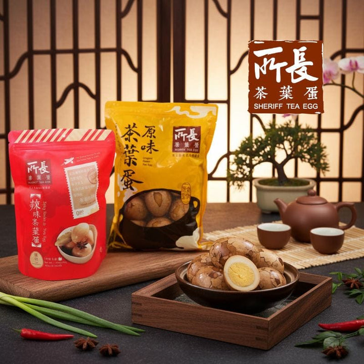 Sheriff Tea Leaf Eggs Tea Sheriff Tea Egg Original/Spicy Tea Egg – Slow-Cooked Perfection - Taiwan Agriculture Products Sheriff Tea Egg Original/Spicy Tea Egg – Slow-Cooked Perfection - Taiw