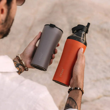 Sttoke Inc Tumbler STTOKE - Desert Sunburst  STTOKE - Desert Sunburst - ShatterProof Ceramic Reusable Cup