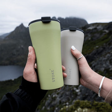 Sttoke Inc Tumbler STTOKE - Heather Green  STTOKE - Heather Green - ShatterProof Ceramic Reusable Cup
