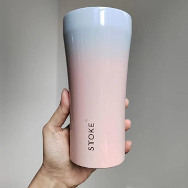 Sttoke Inc Tumbler L: The 16oz | 460ml STTOKE - Sky Blush  STTOKE - Sky Blush - ShatterProof Ceramic Reusable Cup