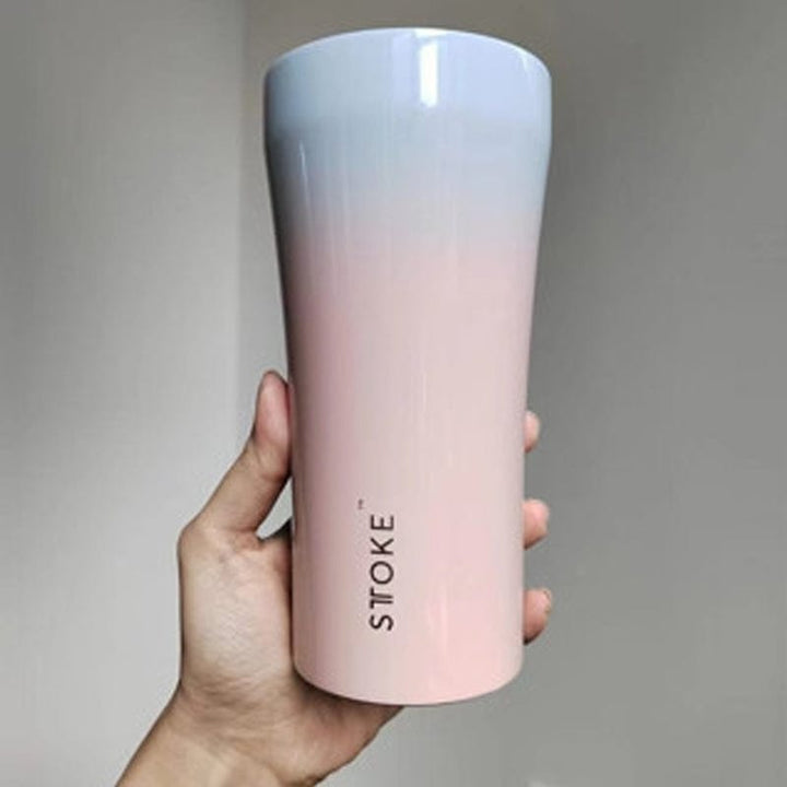 Sttoke Inc Tumbler L: The 16oz | 460ml STTOKE - Sky Blush  STTOKE - Sky Blush - ShatterProof Ceramic Reusable Cup
