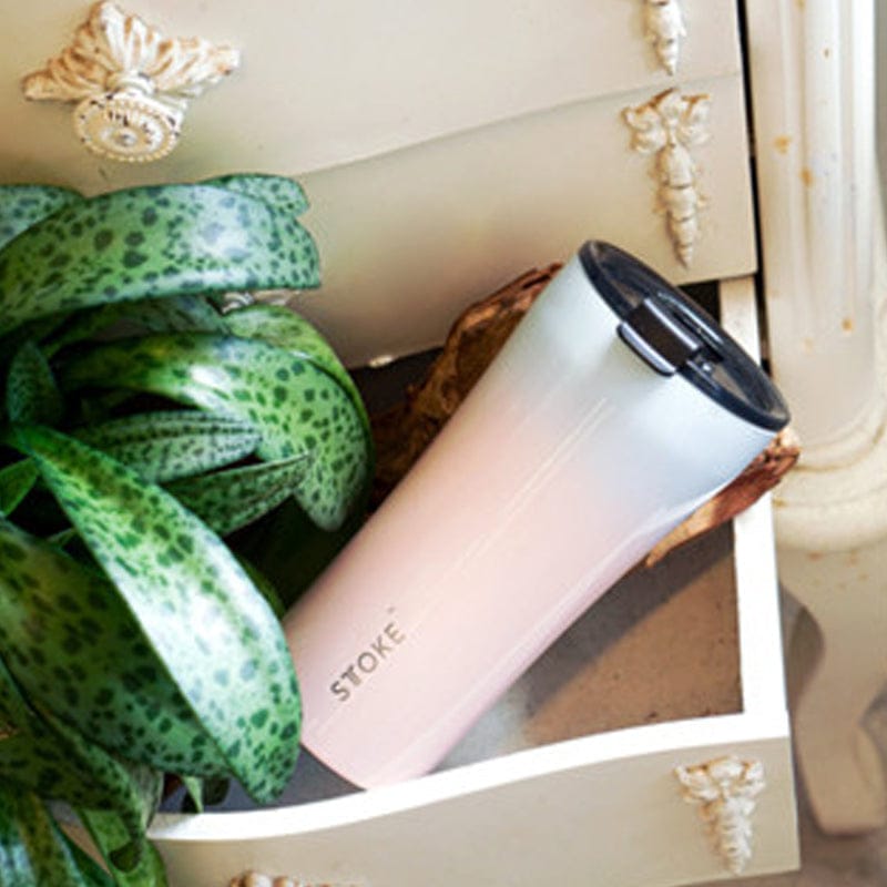 Sttoke Inc Tumbler L: The 16oz | 460ml STTOKE - Sky Blush  STTOKE - Sky Blush - ShatterProof Ceramic Reusable Cup