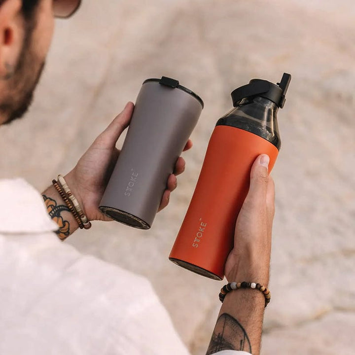 Sttoke Inc Tumbler STTOKE - Willow Grey  STTOKE - Willow Grey - ShatterProof Ceramic Reusable Cup