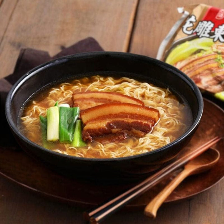 Tai Jiu Instant Noodles Hua Diao Dong Po Pork Instant Noodles (3-Pack Bag) Hua Diao Dong Po Pork Instant Noodles (3-Pack Bag) 台酒花雕東坡肉袋麵(3包/袋)- Di