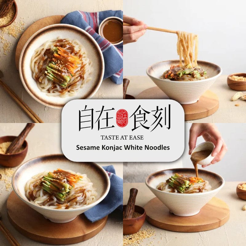 Taste At Ease Noodles Sesame Taiwan Konjac Noodles Individual Pack -Taste At Ease Taiwan Konjac Noodles Individual Pack -Taste At Ease