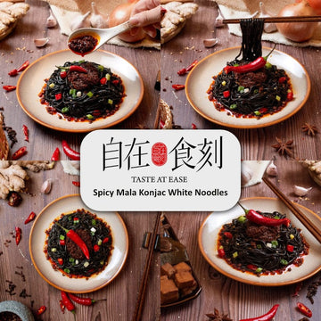 Taste At Ease Noodles Spicy Mala Taiwan Konjac Noodles Individual Pack -Taste At Ease Taiwan Konjac Noodles Individual Pack -Taste At Ease