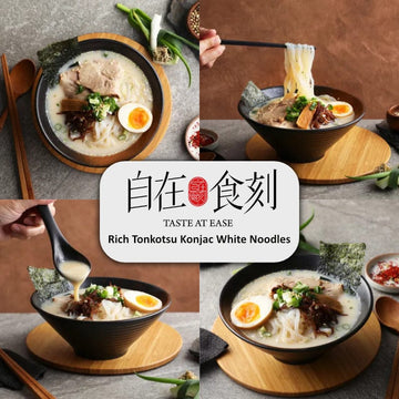 Taste At Ease Noodles Rich Tonkotsu Taiwan Konjac Noodles Individual Pack -Taste At Ease Taiwan Konjac Noodles Individual Pack -Taste At Ease