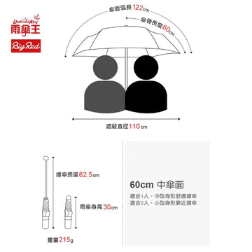 Umbrella King Umbrellas Umbrella King Big Red Auto 23" Ultra Light Quick Dry + Cooling 2 Person Umbrella 215g Umbrella King Big Red Auto 23" Ultra Light Quick Dry + Cooling 2 Perso