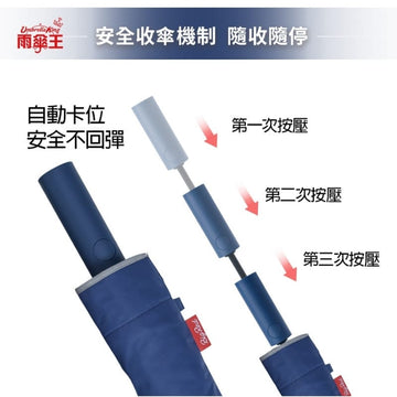 Umbrella King Umbrellas Umbrella King Big Red Auto 27" Quick Dry 3 Person Umbrella 458g Umbrella King Big Red Auto 27" Quick Dry 3 Person Umbrella 458g