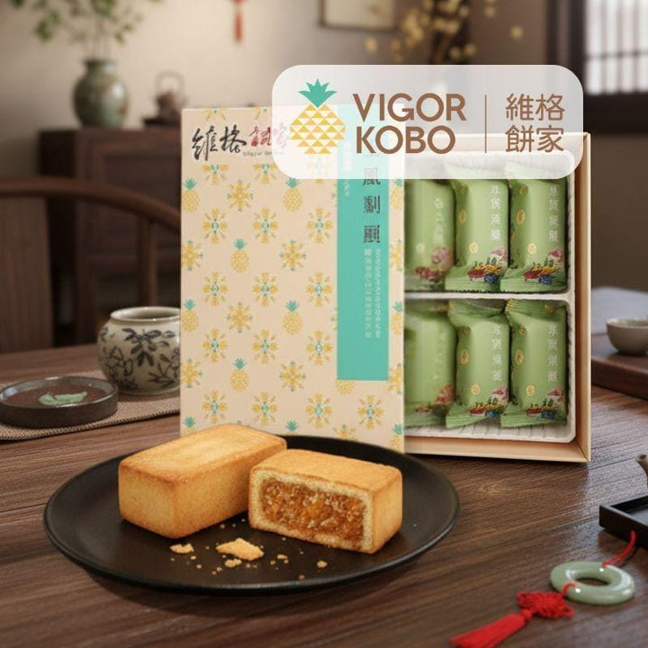 Vigor Kobo Snack Cakes & Pastries Vigor Kobo Traditional Style Pineapple Cake 6 Pcs Vigor Kobo Traditional Style Pineapple Cake 6 Pcs