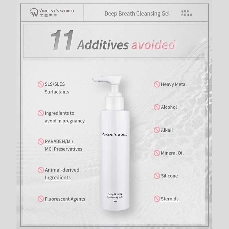Vincent's World Facial Cleansers Deep Breath Cleansing Gel 180ml Deep Breath Cleansing Gel 180ml